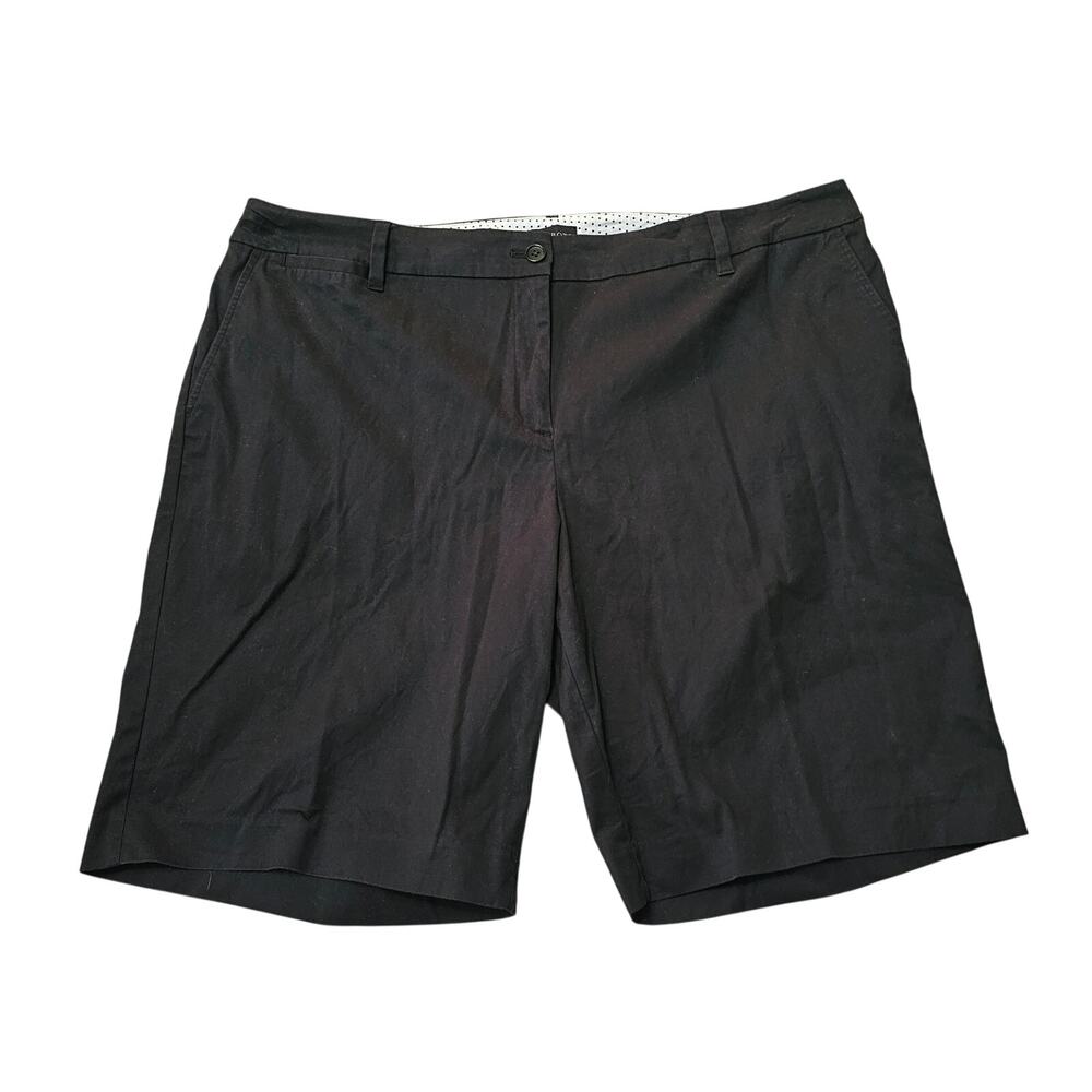 Talbots Perfect Short 10 1/2" Size 20W Black Shorts
